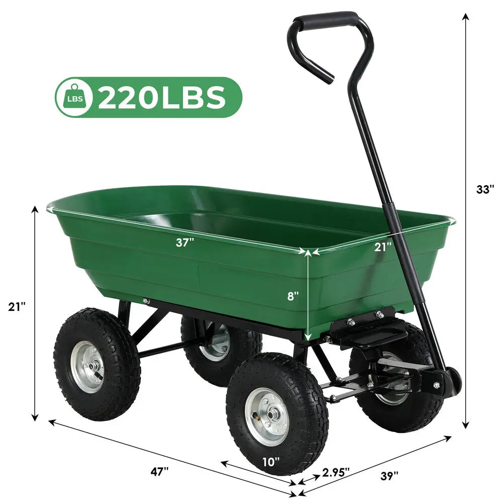 Heavy Duty Gardening Carrier & Dump Cart